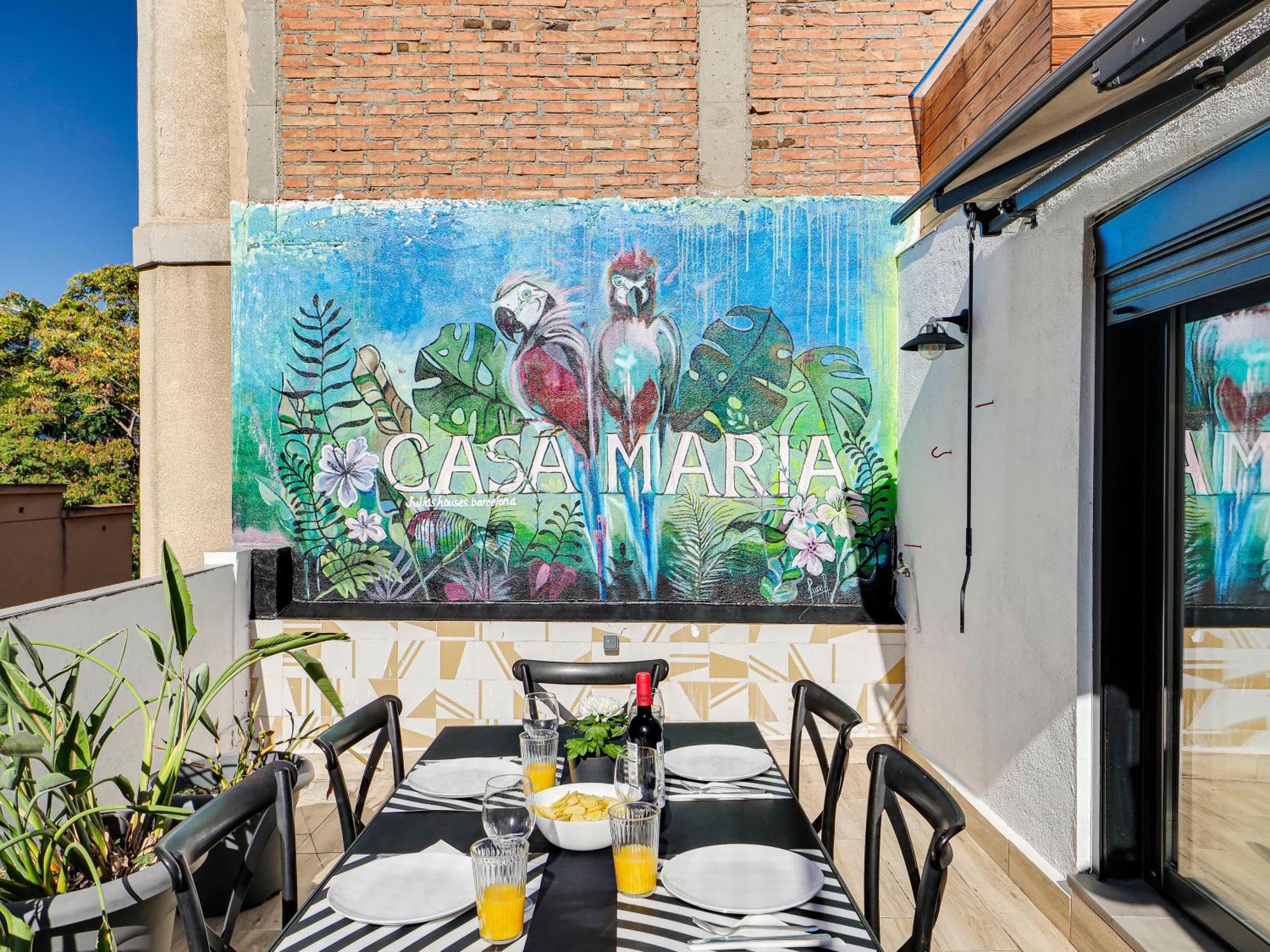 Casa Maria Townhouse- Terrace-4 Bedrooms โอสปิตาเล็ต เดอ โยเบรกัต ภายนอก รูปภาพ