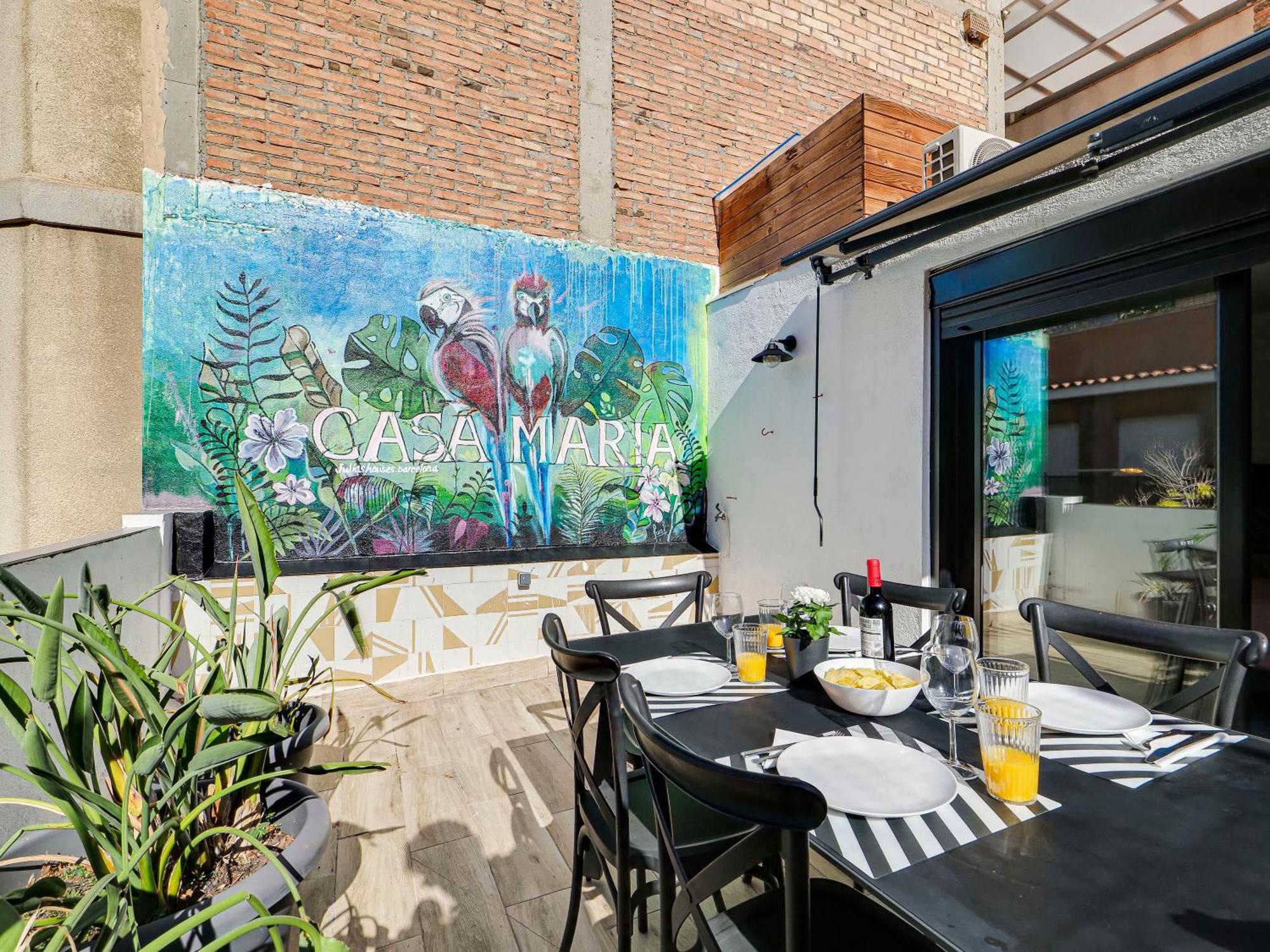 Casa Maria Townhouse- Terrace-4 Bedrooms โอสปิตาเล็ต เดอ โยเบรกัต ภายนอก รูปภาพ